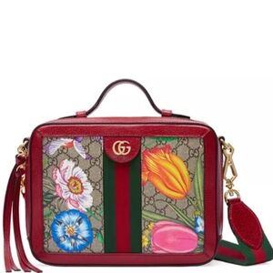 Gucci Ophidia GG Supreme Flora Small Shoulder Bag